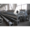 Square street application galvanised steel pole for lighting